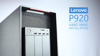 Lenovo Thinkstation P920 Hard Drive Installation [upl. by Arst573]