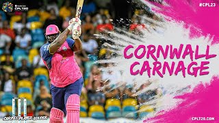 Rahkeem Cornwall Blasts His FirstEver T20 Hundred  CPL 2023 [upl. by Epperson975]