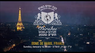 Dirshu World Siyum at Dome De Paris France Highlight Reel [upl. by Avigdor394]