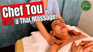 Chef TOU Gets A Thai MASSAGE [upl. by Annahsirhc131]