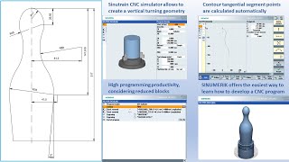 EXEMPLO DE COMO CONFIGURAR O SINUTRAIN PARA TORNO VERTICAL MESMO NA MAQUINA DEMO [upl. by Hardi]