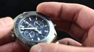 Omega Seamaster Planet Ocean 600M Chronograph Luxury Watch Review [upl. by Adniroc]