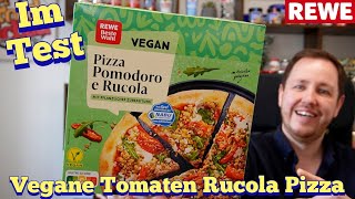 Rewe Pizza Pomodoro e Rucola im Test vegan [upl. by Gaylor]