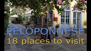 Peloponnese  18 places to visit [upl. by Festus]