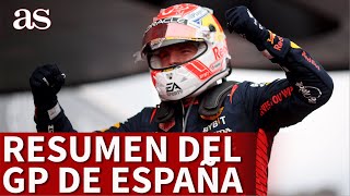 F1  Resumen GP de ESPAÑA MONTMELÓ  EXHIBICIÓN de VERSTAPPEN CARLOS SAINZ FERNANDO ALONSO  AS [upl. by Romney]