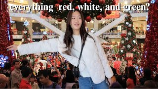 BUYING Everything in HOLIDAY COLORS for my little sister NO budget [upl. by Yrred]