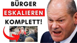 Eklat beim Hochwasser Bürger geigen Scholz die Meinung [upl. by Yentterb992]