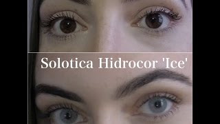 Solotica Hidrocor Ice BEST way to put in contact lenses [upl. by Essie]