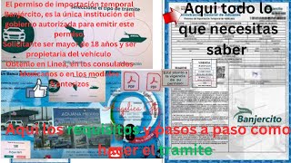 Permiso BANJERCITO Los Requisitos y Paso a Paso Como Sacar el permiso Por Internet [upl. by Adnarom]