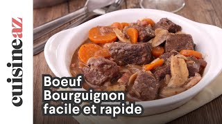 Boeuf Bourguignon facile et rapide [upl. by Jacoby]