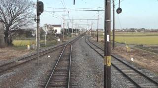 秩父鉄道 前面展望 東行田駅から新郷駅 羽生行1000系電車 [upl. by Madancy]