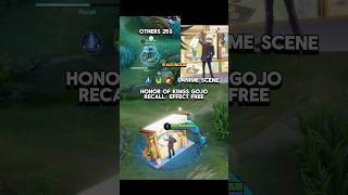 Gojo recall in MLBB vs HOK mobilelegends honorofkings hok hokstudio hokglobal honorofkings [upl. by Eetnom]