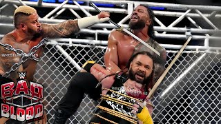 WWE 3 October 2024 Roman Reigns vs Jacob Fatu Bloodline Rules steel cage match full highlights HD [upl. by Alil]