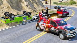 Tag Team Towing in GTA 5 RP [upl. by Atinahs]