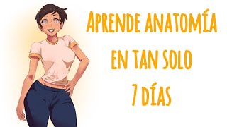 Aprende a dibujar anatomía en tan solo 7 días Tutorial de dibujo [upl. by Barnet650]