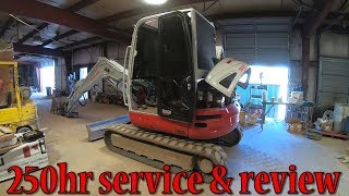 Takeuchi TB260 Review amp 250hr Service [upl. by Susana]