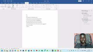 HOW TO MAIL MERGE YOUR DOCUMENT [upl. by Neelon966]