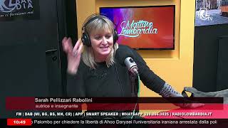 Sarah Pellizzari Rabolini a Radio Lombardia [upl. by Kind130]