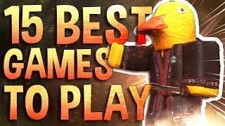 Top 15 Best Roblox Games to play with friends [upl. by Nosnah267]