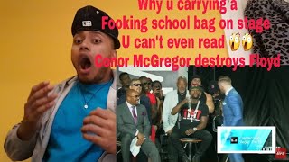 Conor McGregor vs Floyd Mayweather press conference 2 Toronto REACTION [upl. by Fessuoy742]