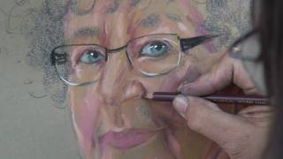 A Montmartre pastel portrait tutorial featuring Agnes Fabricius [upl. by Placia]