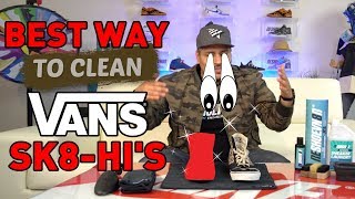 The best way to clean Vans Sk8His [upl. by Lunn]