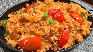 Tomato Fried Rice Recipe  Tomato Rice  Tomato Pulao  Easy Breakfast Recipe [upl. by Aikkin]