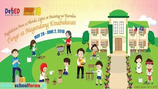 Brigada Eskwela 2018 Guidelines DepEd Memo 066 s2018 [upl. by Neelat]