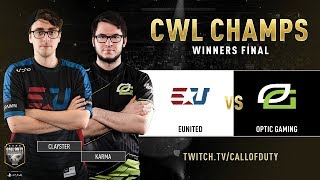 eUnited vs Optic Gaming  CWL Champs 2019  Day 5 [upl. by Kolivas]