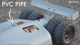 Hand Crafted Powerful RC Car out of PVC Pipe  High Speed DIY RC Car using PVC [upl. by Philemol]