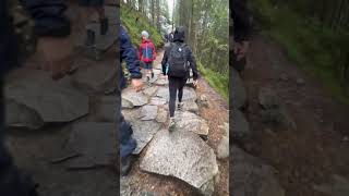 Hike to Pulpit RockPreikestolen Norway [upl. by Edras843]