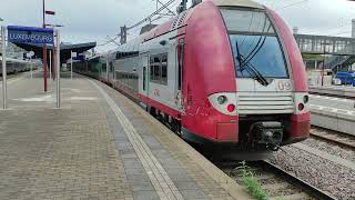 CFL 2220  2209 arriving in Luxembourg with Express train from Metz F [upl. by Germann878]