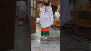 Baile religioso en iglesia catolica de Cabildo parte 2 caminandojuntoalavida [upl. by Anifled505]