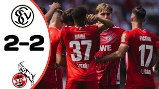 SV Elversberg Vs Köln 22 All Goals Results Extended Highlights amp Analysis [upl. by Joachima]