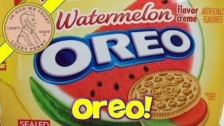 Nabisco Oreo Cookies  Limited Edition Watermelon Flavor Creme [upl. by Monjo231]