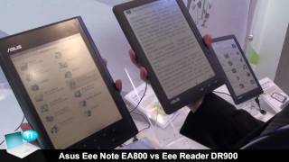 Asus Eee Note EA800 vs Eee Reader DR900 comparison [upl. by Seiden986]