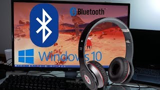 HOW TO Connect Bluetooth earphones TO Windows 10 PC [upl. by Etnad]