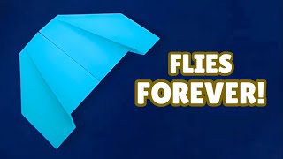 BEST PAPER AIRPLANE THAT FLIES FOREVER  How to Make a Fast Easy Paper Plane [upl. by Nosmoht521]