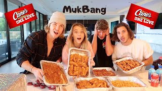 RAISING CANES MENU CHALLENGE • MUKBANG [upl. by Eednahs13]