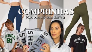 Comprinhas roupas de academia SHEIN e SHOPEE  muita coisa linda  legging canelada [upl. by Nraa532]