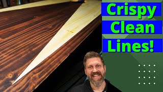 Achieve Perfect Stain Lines in Woodworking Tips and Tricks [upl. by Cirdek]