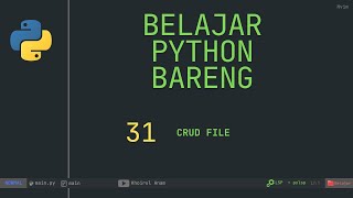 CRUD file python 31 [upl. by Clift308]