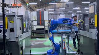 CNC machine automation in North India NCR automation on Tsugami machines with Yaskawa robot  GMRPL [upl. by Lyrret]