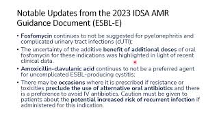 ESBL Producing Enterobacterales and Updates of IDSA 2024 Treatment Guidance [upl. by Palma]