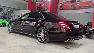 Mercedes S63 AMG Facelift Exhaust sound CLASS MOTORS HASKOVO [upl. by Knowland478]