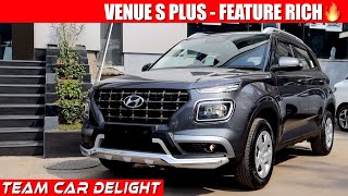 Venue S Plus  Detailed Review with On Road Price  Hyundai Venue 2021 [upl. by Ahsieker]