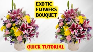 How to Create a Stunning Flower Bouquet for Any Occasion  Easy Step by Step Guide [upl. by Ahsan667]