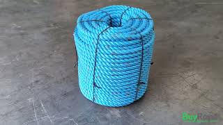 32mm Green Polysteel Rope 220m Coil Demo  BuyRope [upl. by Robinett]