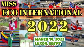 MISS ECO INTERNATIONAL 2022 CANDIDATES ARRIVAL in EGYPT Jolie Ville Resort amp Spa Kings Island Luxor [upl. by Annirok]