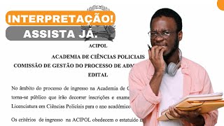 EDITAL DA ACIPOL2025 Interpretação Detalhada [upl. by Phene]